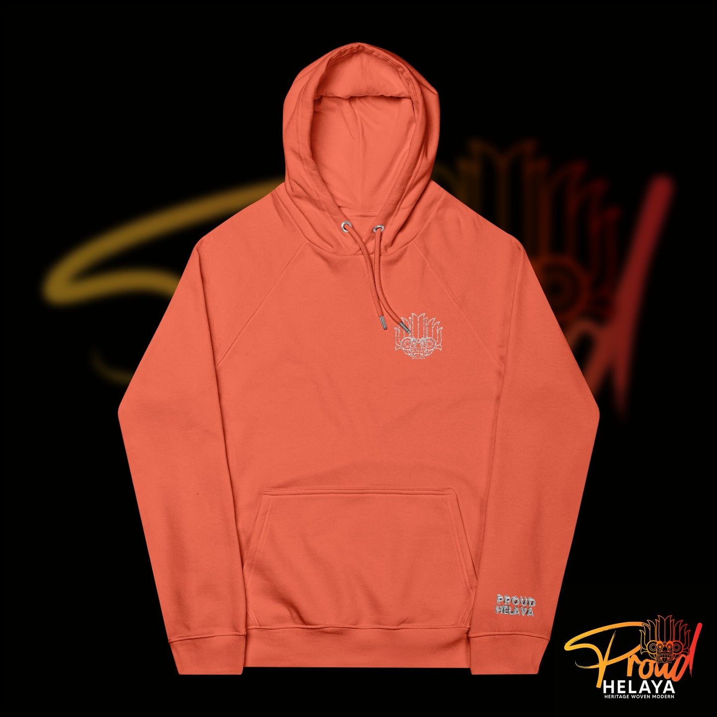 Proud Helaya Embroidered Unisex Eco Raglan Hoodie