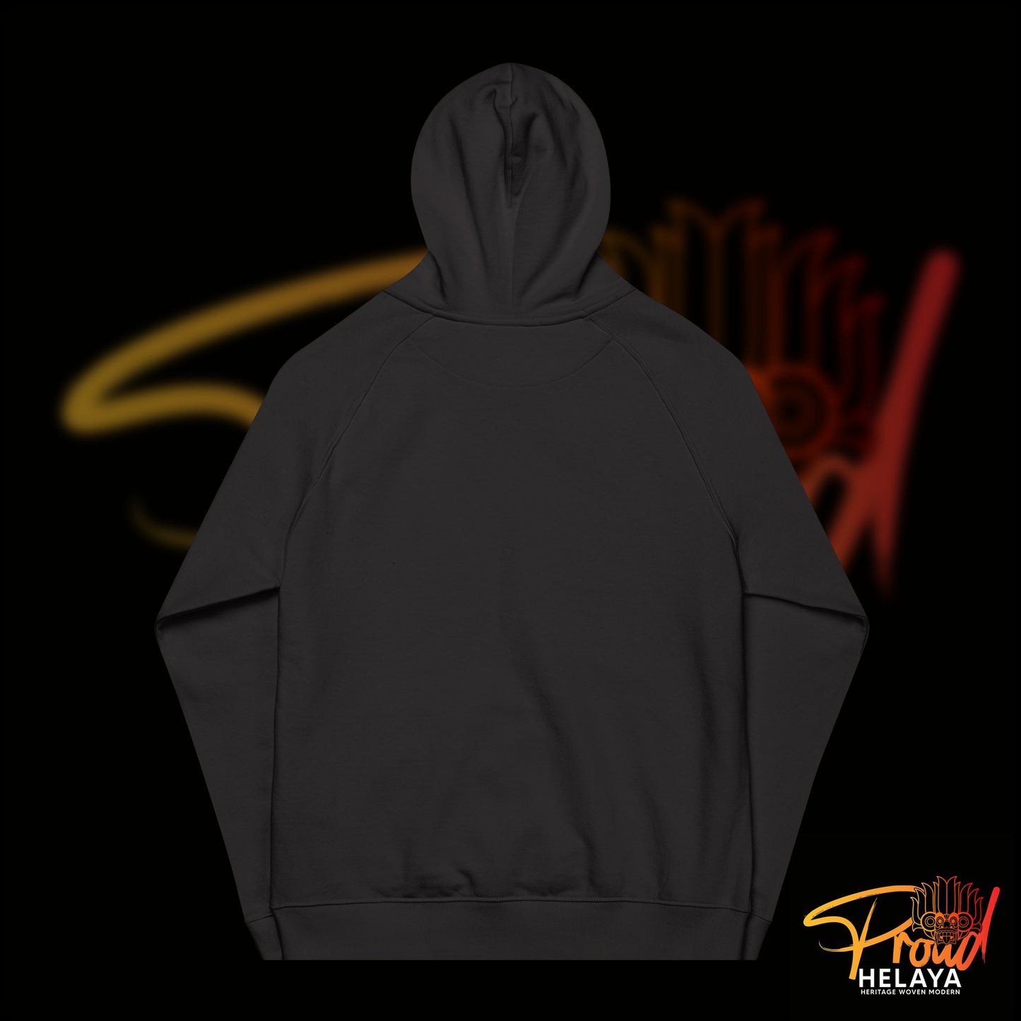Proud Helaya Embroidered Unisex Eco Raglan Hoodie
