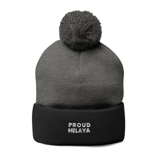 Proud Helaya Pom-Pom Knit Cap