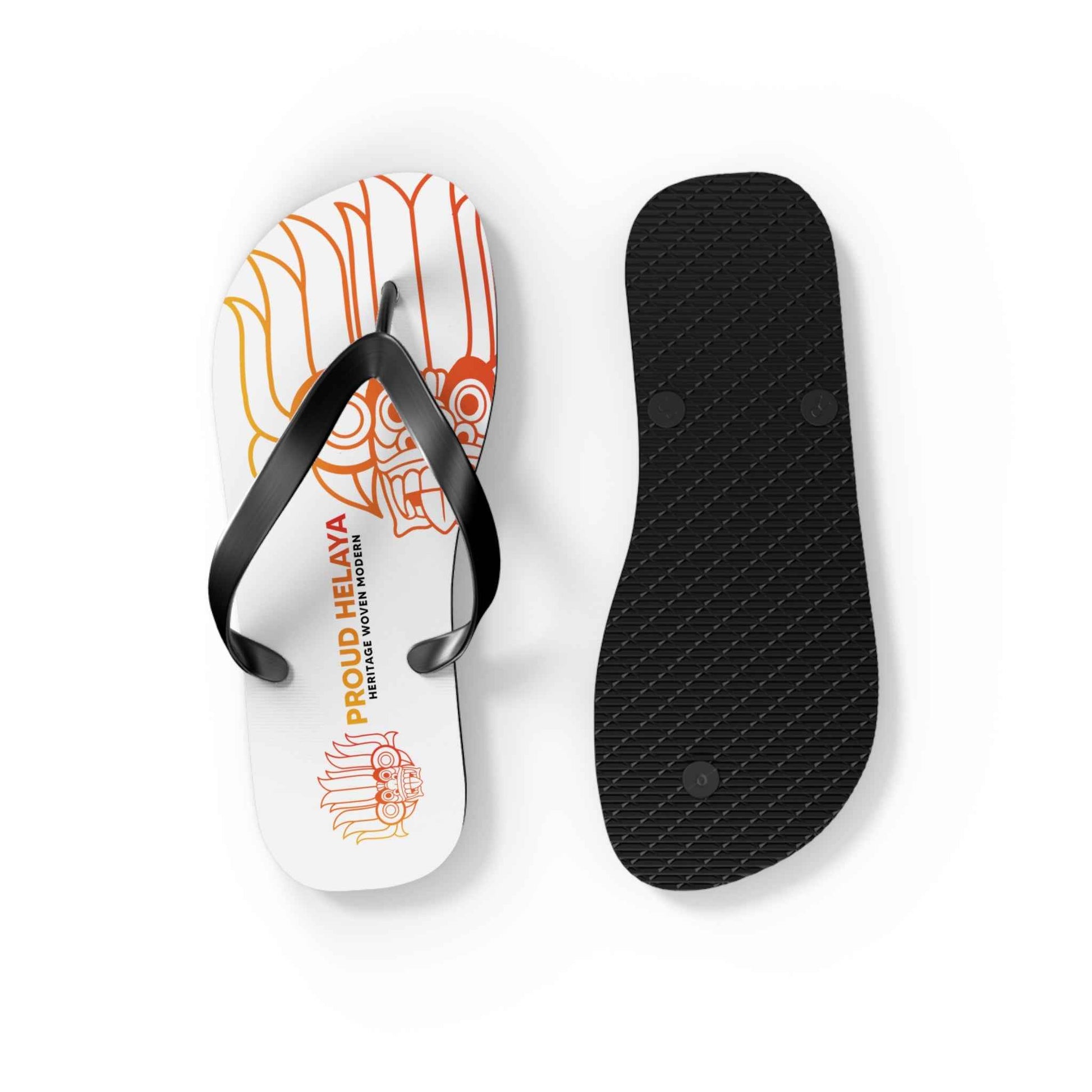 Proud Helaya Vibrant Graphic Flip Flops