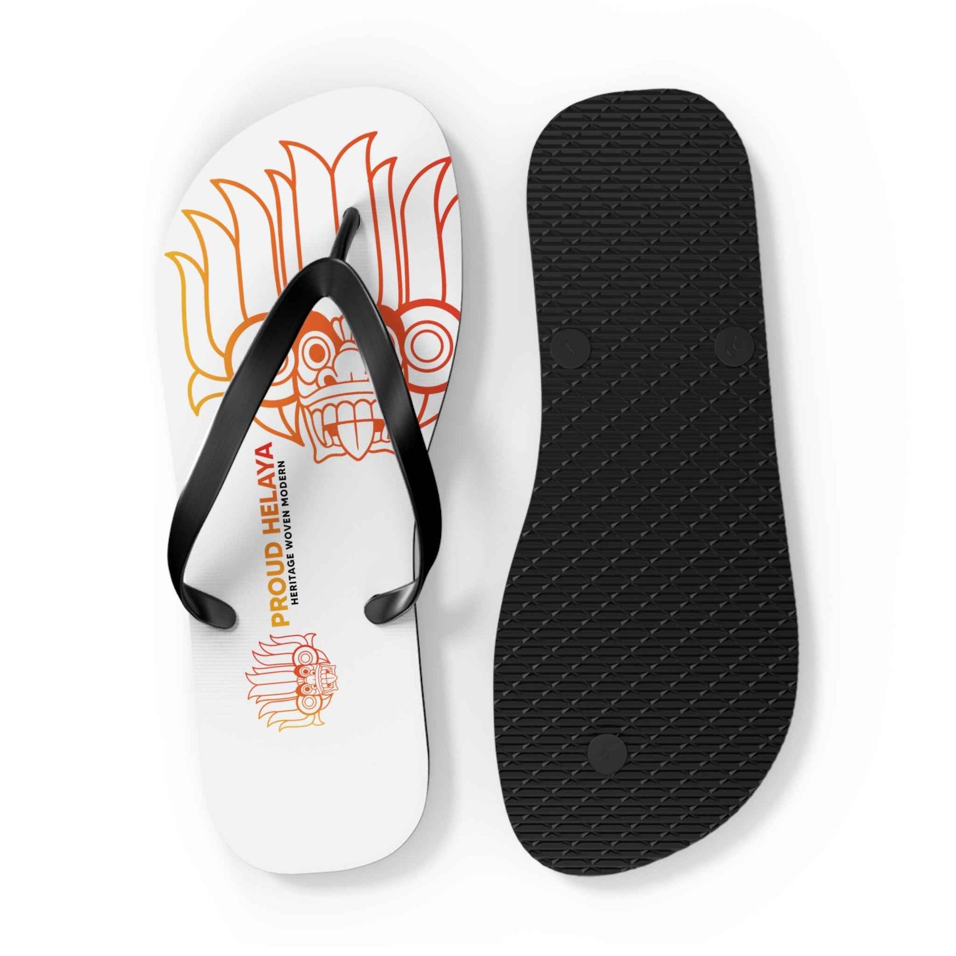 Proud Helaya Vibrant Graphic Flip Flops